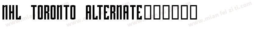 NHL Toronto Alternate字体转换